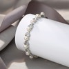 EVER FAITH Gorgeous CZ Cream Simulated Pearl Wedding Bride Prom