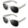 Ganzoo Pinhole Glasses/Grid Glasses for Eye Training for Relaxation, with