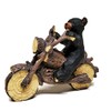 Lipco Black Bear Motorcycle Biker Figurine