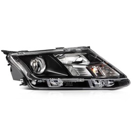 LSAILON Projector Headlight Assembly Fit For Ford For Fusion 2010-2012 Black Housing Clear Lens Passenger Side 9E5Z13008A FO2503273