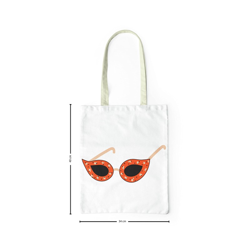 Le Jardin du Lin Bedruckte Einkaufstasche, Tasche, Faltbar, Stofftasche mit