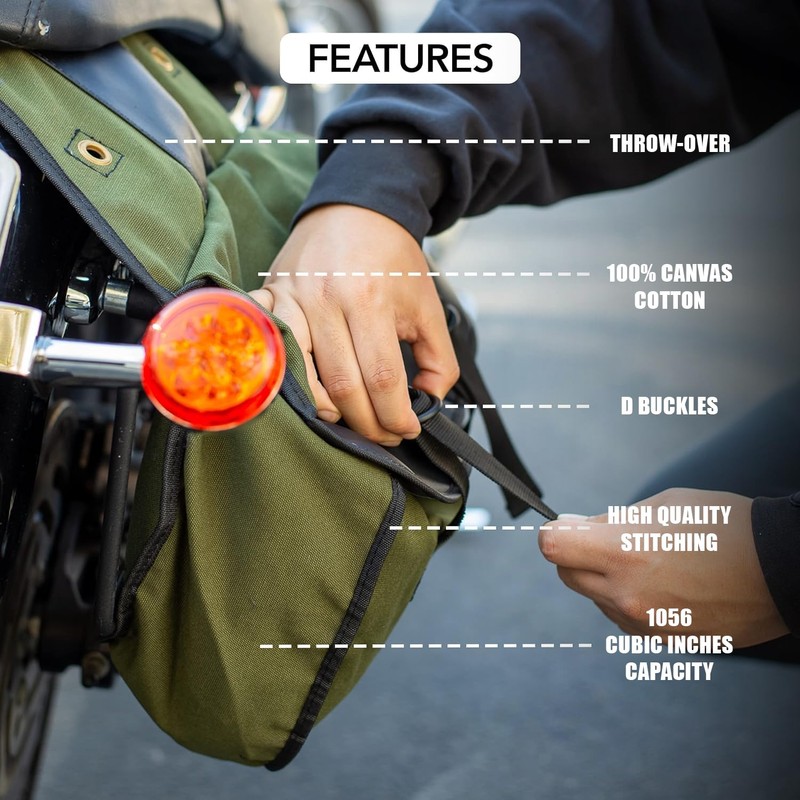 Nomad USA Quick-Easy Universal Fit Throw Over Motorcycle Canvas Biker