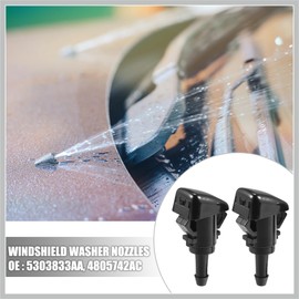 RATCHROLL 2pcs Windshield Washer Nozzle for CHRYSLER 200 2011-2014 2.5 Meters Hose with Gasket Connectors Kit Replaces 68024312AB Replacement Car Parts