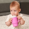 Infantino My 1st Tumbler, Silicone Sippy Cup with Straw &