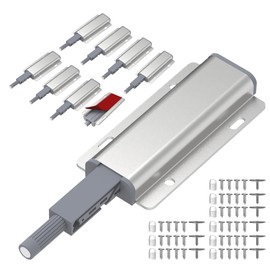 Prriszo 9 Pcs Magnetic Push Latch Catch for Cabinet Door, Push to Open Door Latch, Heavy Duty Cabinet Magnetic Catch for Cabinet Drawer Door Press Out Closure Cabinet Hardware