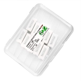 Chanzon Pack of 10 5W cement resistor, 330 Ω ohm, ±5% tolerance, wire-wound induction 330R