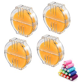 4 Pcs Beeswax for Thread, Yellow Beeswax Thread Conditioner (5 * 5 * 1.4 c)