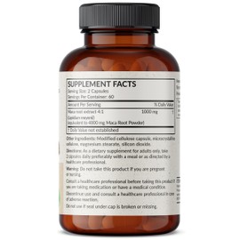 Futurebiotics Maca Root Extra Strength Supports Energy, Stamina & Reproductive Health, Non-GMO, 120 Vegetarian Capsules