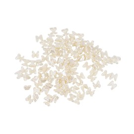 Ideen mit Herz Gemstone Butterfly | Rhinestones | Crafts | Gifts and Cards Decorate | DIY | Pack of 100 | 0.9 cm x 1 cm x 0.2 cm (Mother of Pearl Champagne)