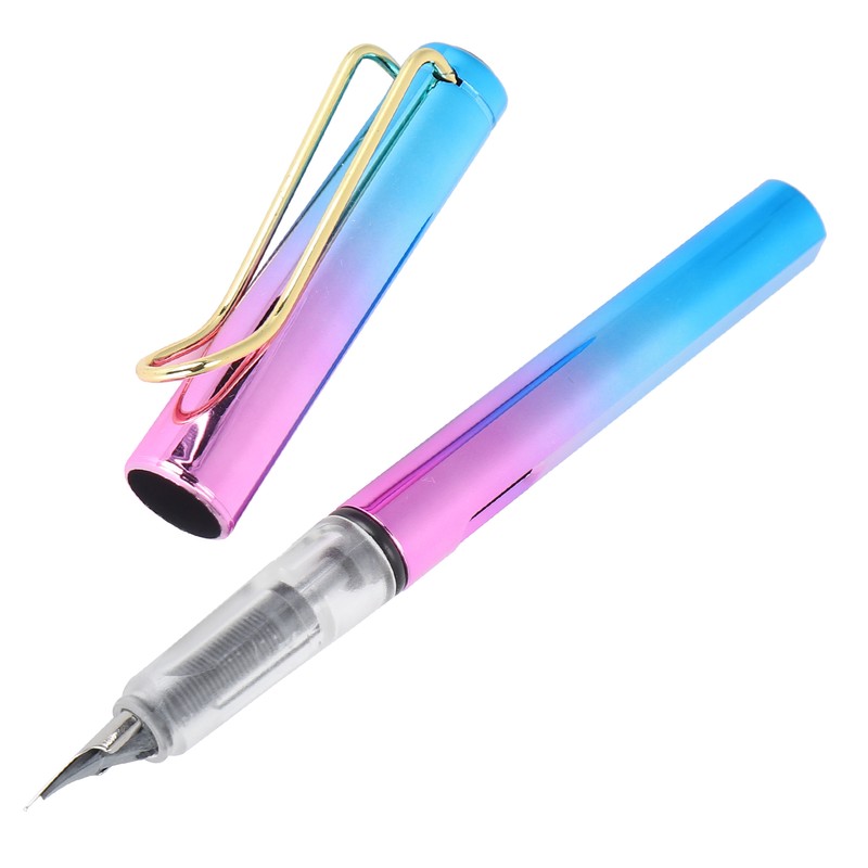 0.38mm Fountain Pen Set 2 Ink Cartridges Smooth Writing Signing