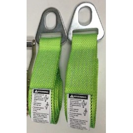 SnS 2 Pack of 8' Hi-VIZ Green DIAMOND WEAVE Chevron Wheel Lift Kits w/ Finger Hooks