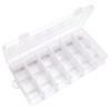 IOOLEEM 18 Grids Adjustable Dividers Plastic Bead Organizer Box, Organizer