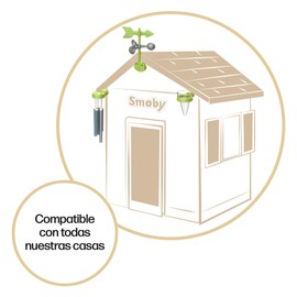 Smoby - Weather Set for Children - Accessories Playhouse - Wind Chime, Weathervane, Rain Gauge - From 2 Years