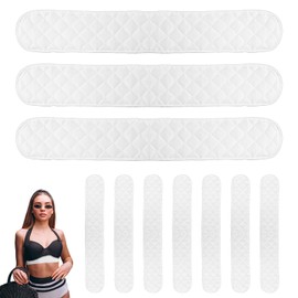 BOHUZ 10 Stück Baumwoll BH Einlagen, 3-Lagige BH Einlagen Schwitzen Unterbrust Schwitzschutz Einlage Brust Schweißabsorber Pads