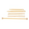 6Pcs Wood Hand Loom Stick Set Wood Weaving Crochet Needle