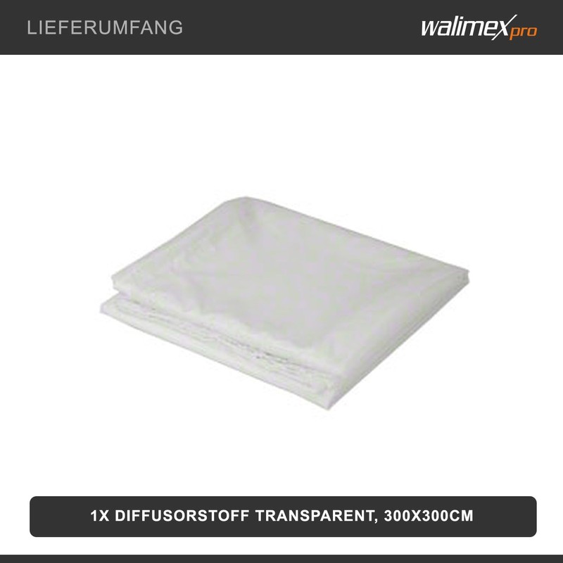 Walimex 300x300cm Diffusor Cloth - White