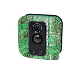 MightySkins Carbon Fiber Skin for Blink XT Outdoor Camera - Vintage Paisley | Protective, Durable Textured Carbon Fiber Finish | Easy to Apply, Remove, and Change Styles | Made in The USA