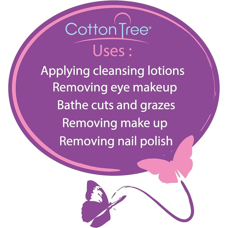 Happy bees Bundle Cotton Tree Large Oval Cotton Wool Pads