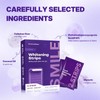 Purple Teeth Whitening Strips 7 Treatments, Peroxide-Free Teeth Whitener for
