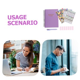 SEWACC Spiral Budget Notebook Monthly Financial Planner for for Students Professionals and Travelers to Organize Expenses and Track Budgets