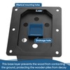 CYGIVC 6 Pack 4x6 Heavy Duty Metal Post Base Brackets,