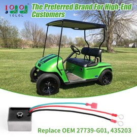10L0L Golf Cart Voltage Regulator Rectifier fit EZGO TXT & RXV 1994-UP Gas, Club Car 1984-1991, Columbia/ParCar 1982-1994, Replace OEM 27739-G01, 27739G01