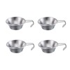 CAMPINGMOON 2pcs/4pcs Set Stainless Steel Camping Sierra Cup 310ml (4pcs