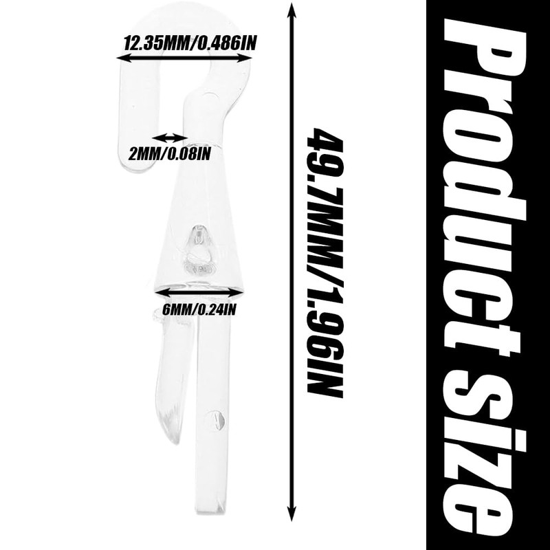 6 Pcs Shutter Turn Rod Head Blind Parts, Vertical Blind
