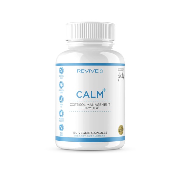 Revive MD | Calm | Stress Management for Men and Women | Mood Enhancement | 180 Capsules