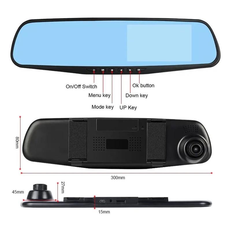 Camara De Reversa Espejo Retrovisor Accesorios Para Autos Hd