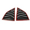 Carbon Fiber Side Window Louvers Air Vent Scoop Shades Cover