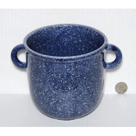 Unbranded Ceramic Planter Pot  Blue Glazed With Handles