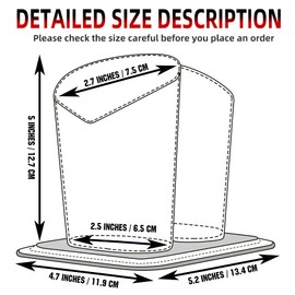 bvya Double Eyeglasses Holder Plush Lined Stand Glasses Protective Holder