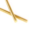 Swpeet Round Brass Rod, Pack of 2, Diameter 6.35 mm,