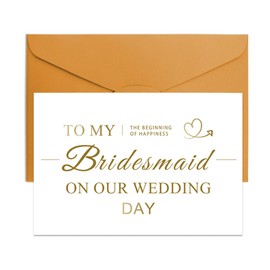 Bridesmaid Proposal Card for Bridesmaids Sister Thank You Cards for Women Best Friend Wedding Invitation Cards for Friends Besties Bridesmaids Proposal Gifts To My Bridesmaid On My Wedding Day Card