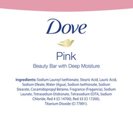 Dove Beauty Bar, Pink 4 oz, 8 Bar