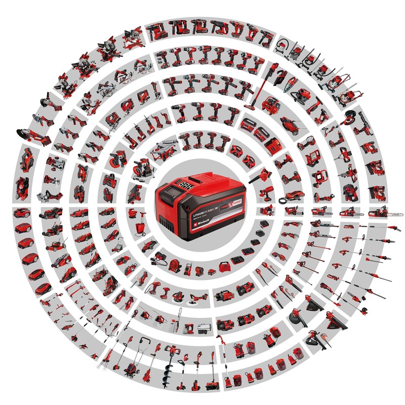 Einhell 4511396 Batteria Ricaricabile Agli Ioni Di Litio, 4000 Mah,