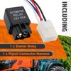 Starter Relay with Pigtail Connector Harness Fit for Kubota Tractor