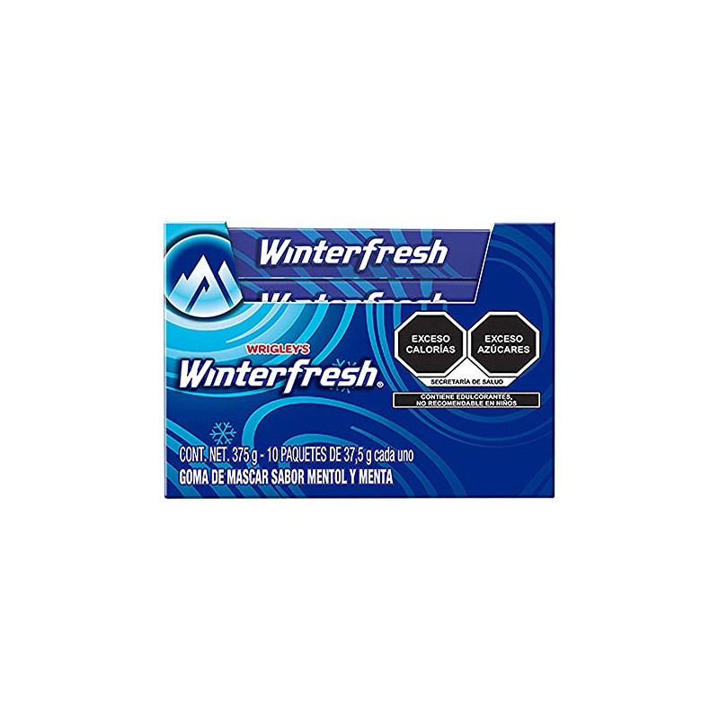 Winterfresh chicle mentol y menta, 10pack - 150 unidades -