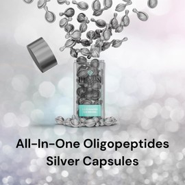 LILIYEN Multi-purpose Oligopeptides Silver Capsules - Multi-Function Skin Renewal, 30 Biodegradable Capsules, 0.50 fl. oz.