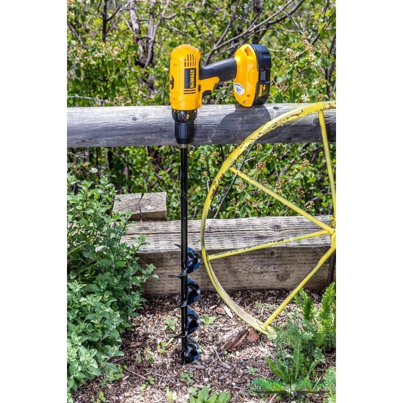 Power Planter Extended Length Garden Auger Drill Bit (3" x