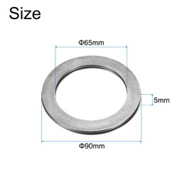 QUARKZMAN 4 Sets AXK6590+2AS Pressure Needle Bearing with Washers 65 x 90 x 5 mm Chrome Steel Needle Roller Bearings, P5 (ABEC 5)