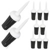 Sosoport 10-Pack Golf Tees Brush 65mm Sturdy Plastic T-Ground Holders