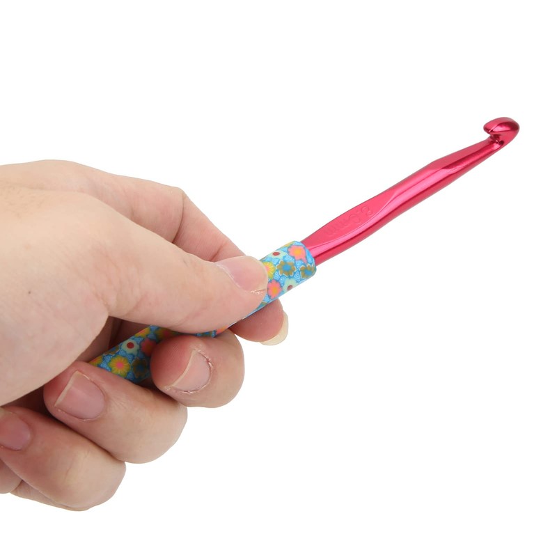 QANYEGN 5Pcs Crochet Hooks, Soft Handle Crochet Needle Set, Soft