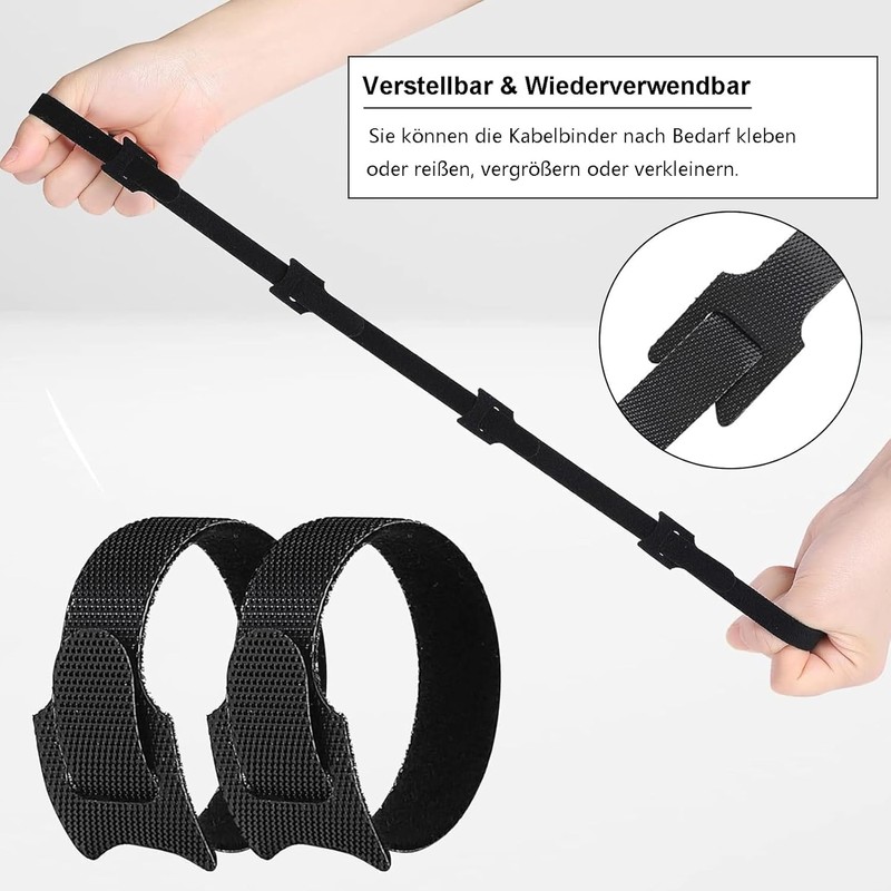Honyear Reusable Cable Ties in 3 Different Lengths - 190