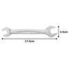TONE Spanner HPDS-1417 Double Side Widths 14 x 17 mm