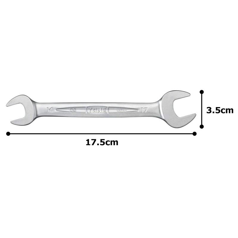 TONE Spanner HPDS-1417 Double Side Widths 14 x 17 mm