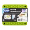 Addis Chop & Swipe Chopping Board with easy pour side