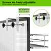 Orimade Adjustable Hanging Over the Shower Door Caddy with Hooks,