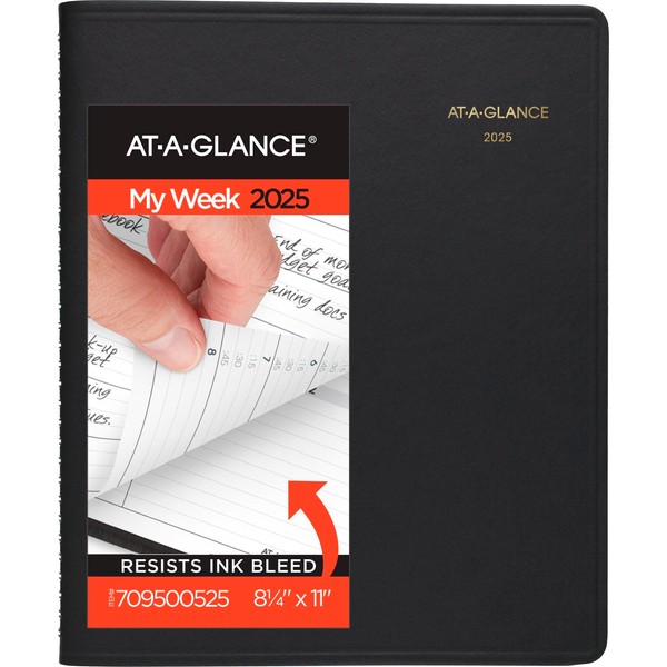 AT-A-GLANCE 2025 Appointment Book Planner, Weekly (Jan 2025-Jan 2026), 8-1/4"